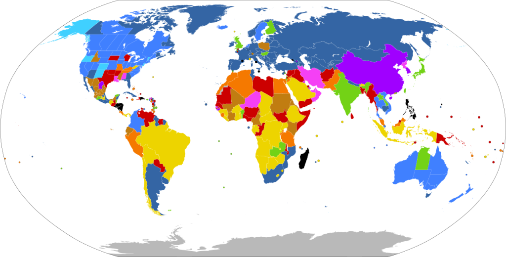 Harita 1: Ülkelere veya bölgelere göre kürtajın yasallığı [14]